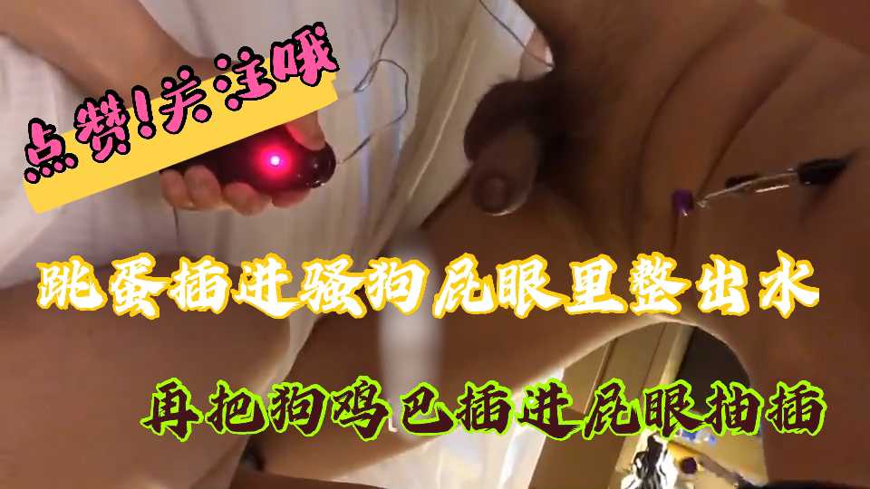 用跳蛋挑逗完我的菊花，再用真屌爆菊